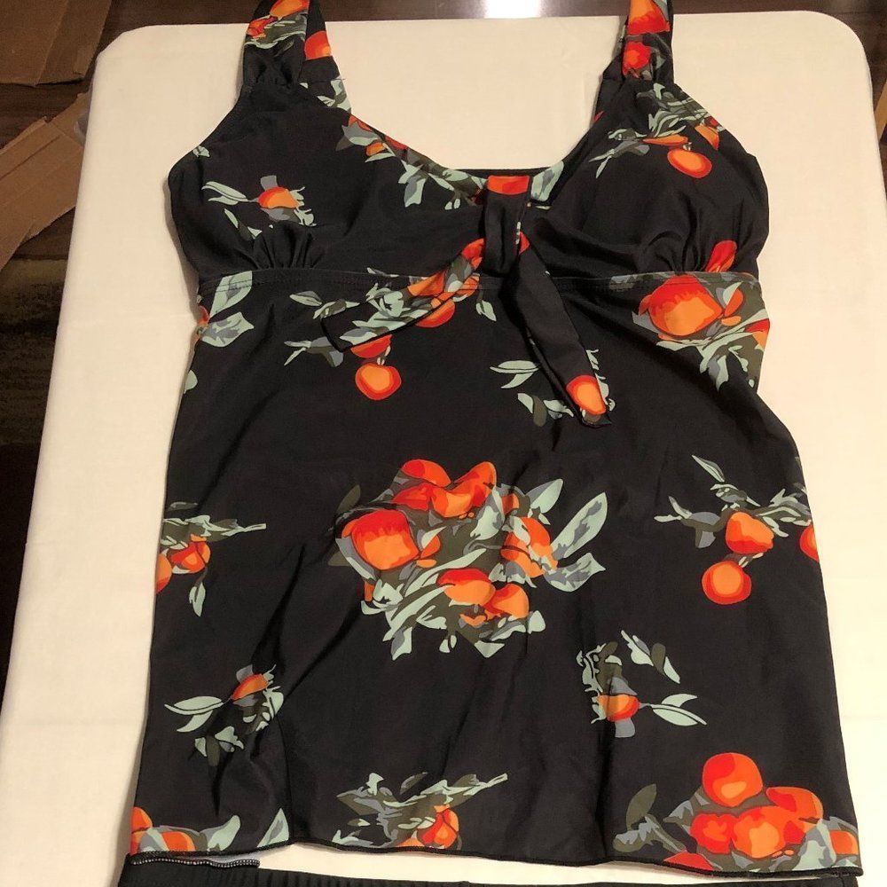 Women's Printed Tankini Swimsuit Set Size XL P17
